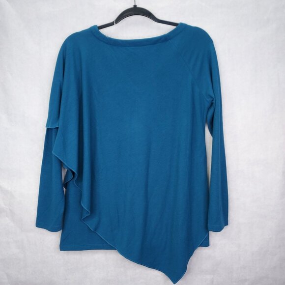 Soft Surroundings Madeline Draping Tunic Petite XS Caped Lagenlook V-Neck NEW - Picture 8 of 15